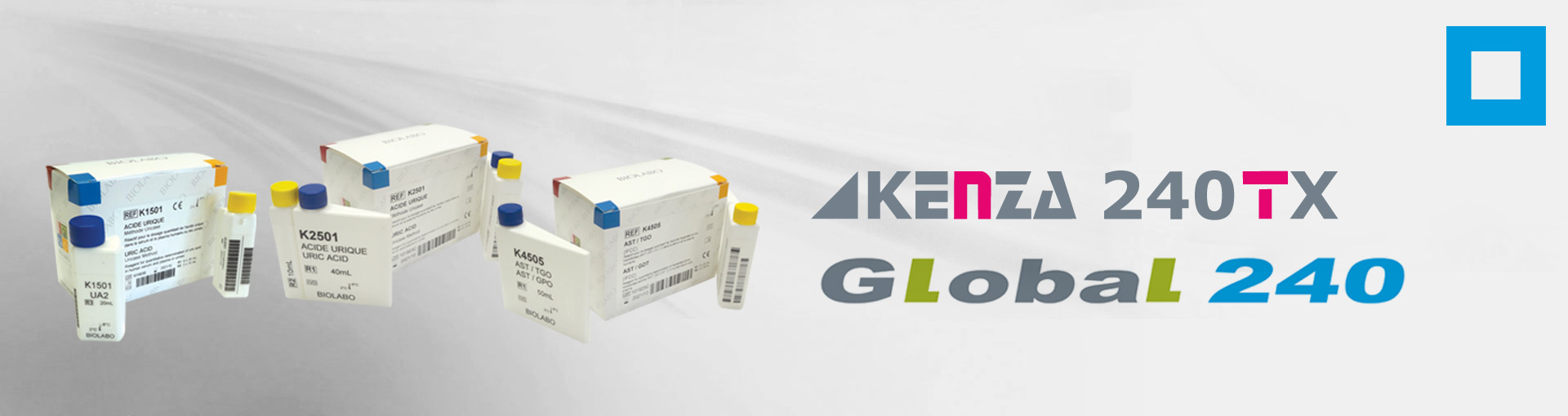 Biochemistry reagents dedicated to KENZA 240 TX and GLOBAL 240